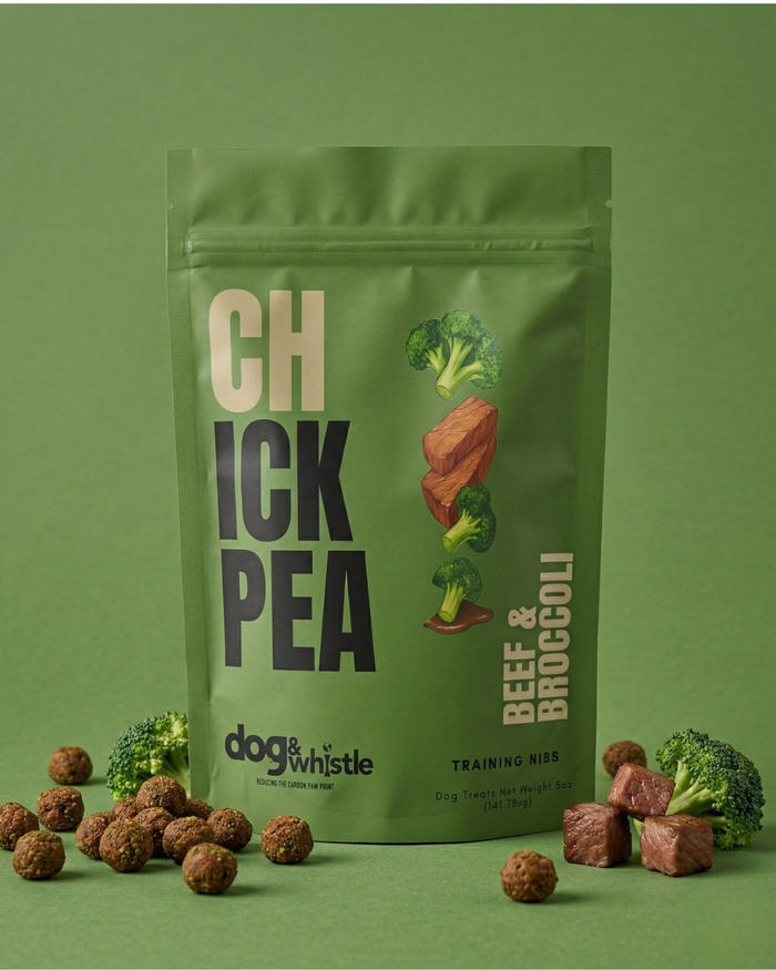 Beef & Broccoli Dog Treats - dehydrated dog training treats with whole food ingredients