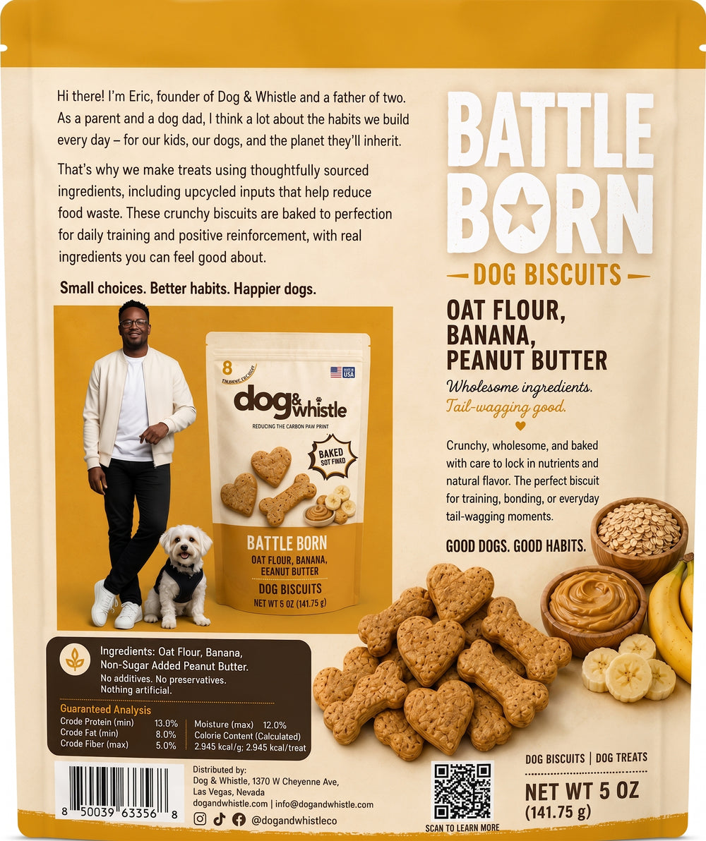Dog & Whistle Battle Born Dog Biscuits
