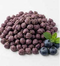 Mint & Blueberry dog treat — lifestyle photo with happy dog