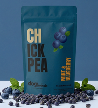 Mint & Blueberry dog treat — product packaging front view