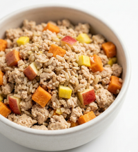 Hen Solo dog treat — lifestyle photo with happy dog