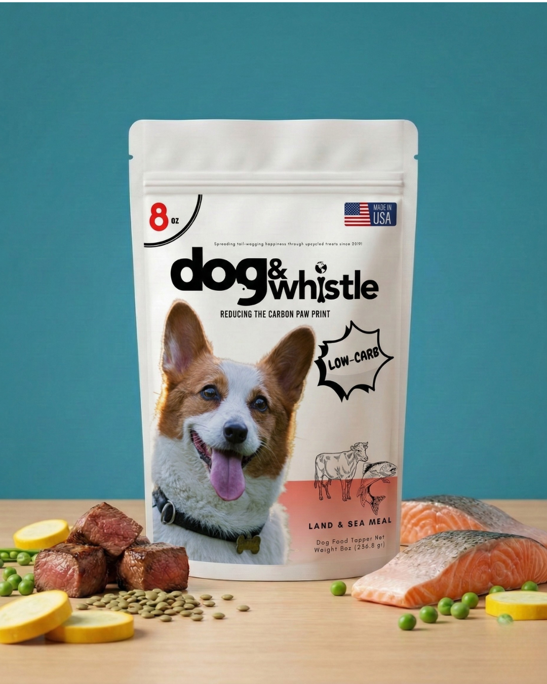 Land & Sea Meal dog treat — product packaging front view