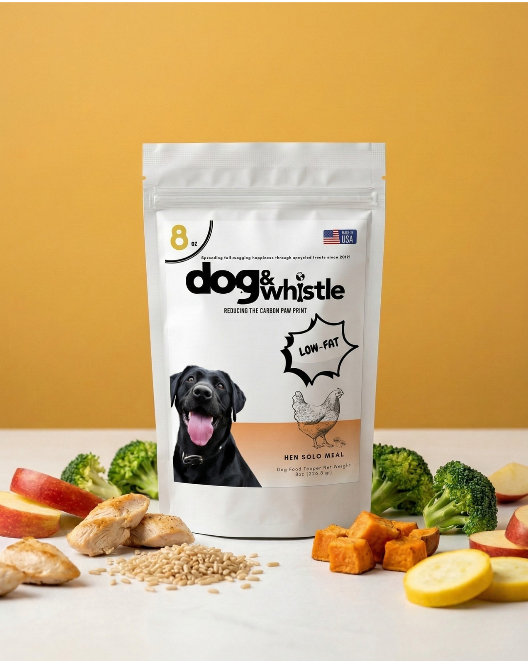 Hen Solo dog treat — product packaging front view