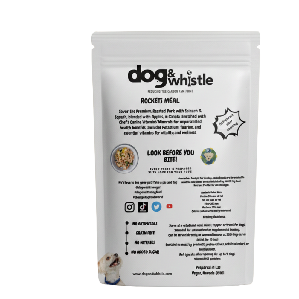 Rocket Meal topper showing variety of dehydrated whole food ingredients