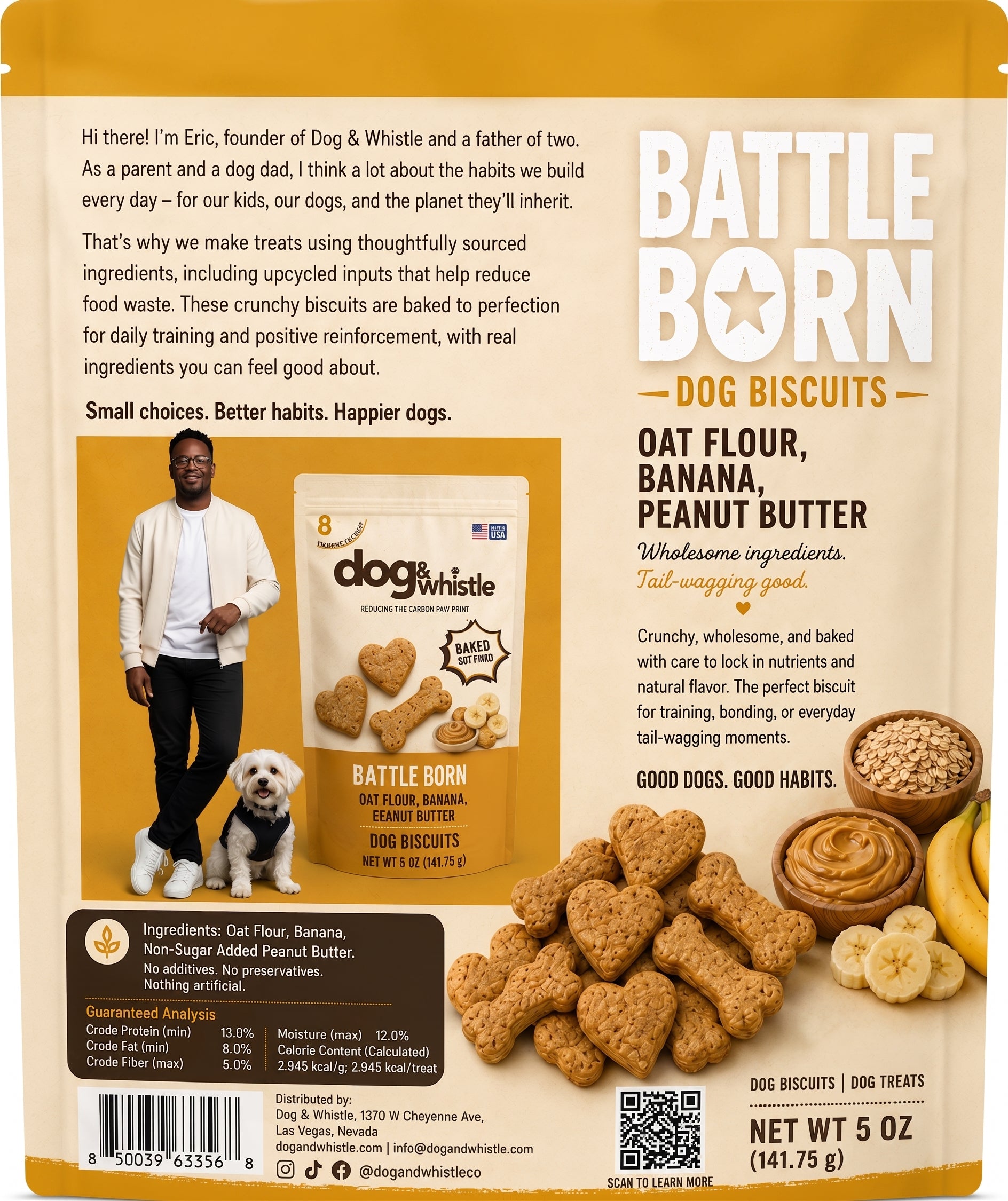 Dog & Whistle Battle Born Dog Biscuits