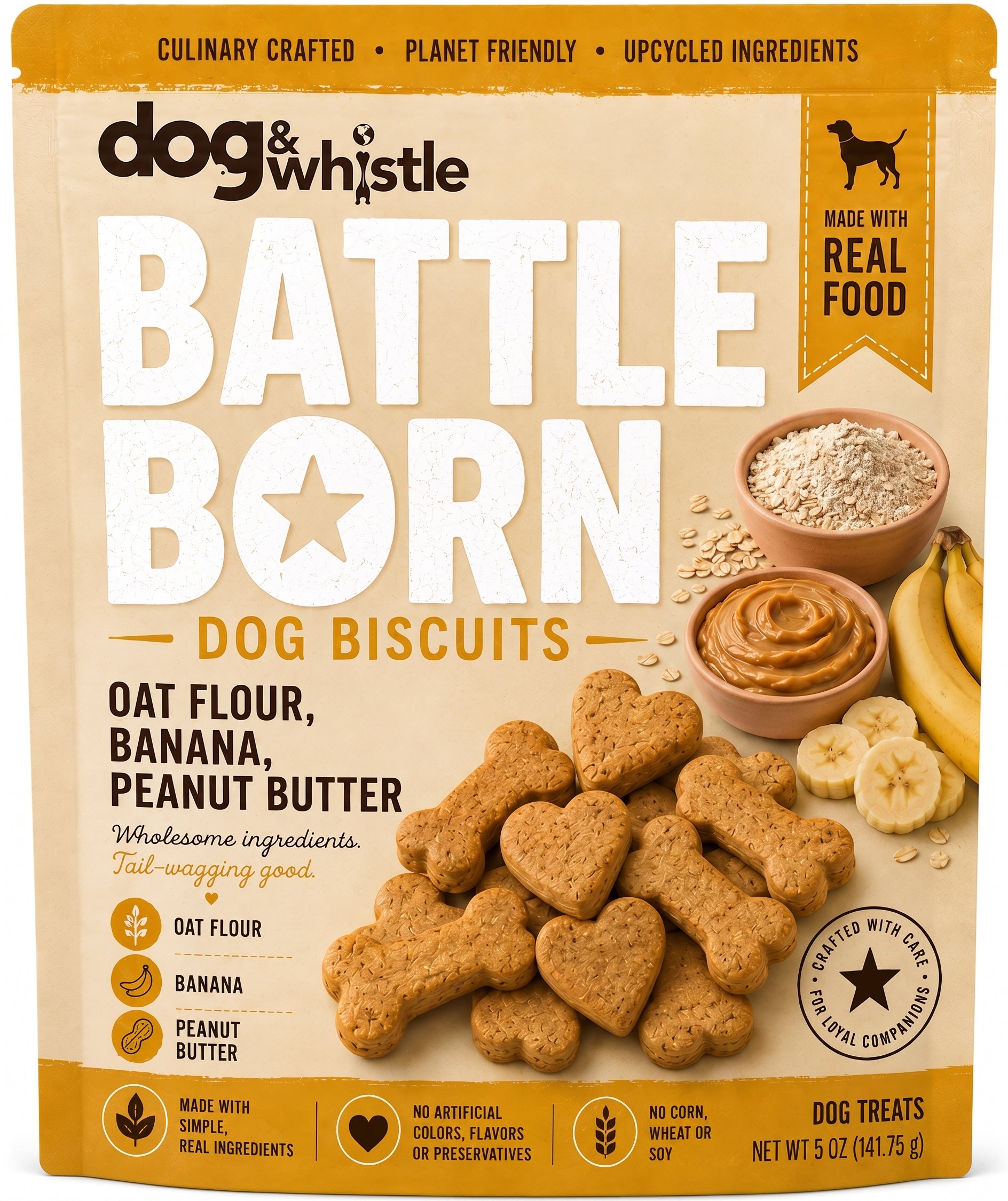 Dog & Whistle Battle Born Dog Biscuits